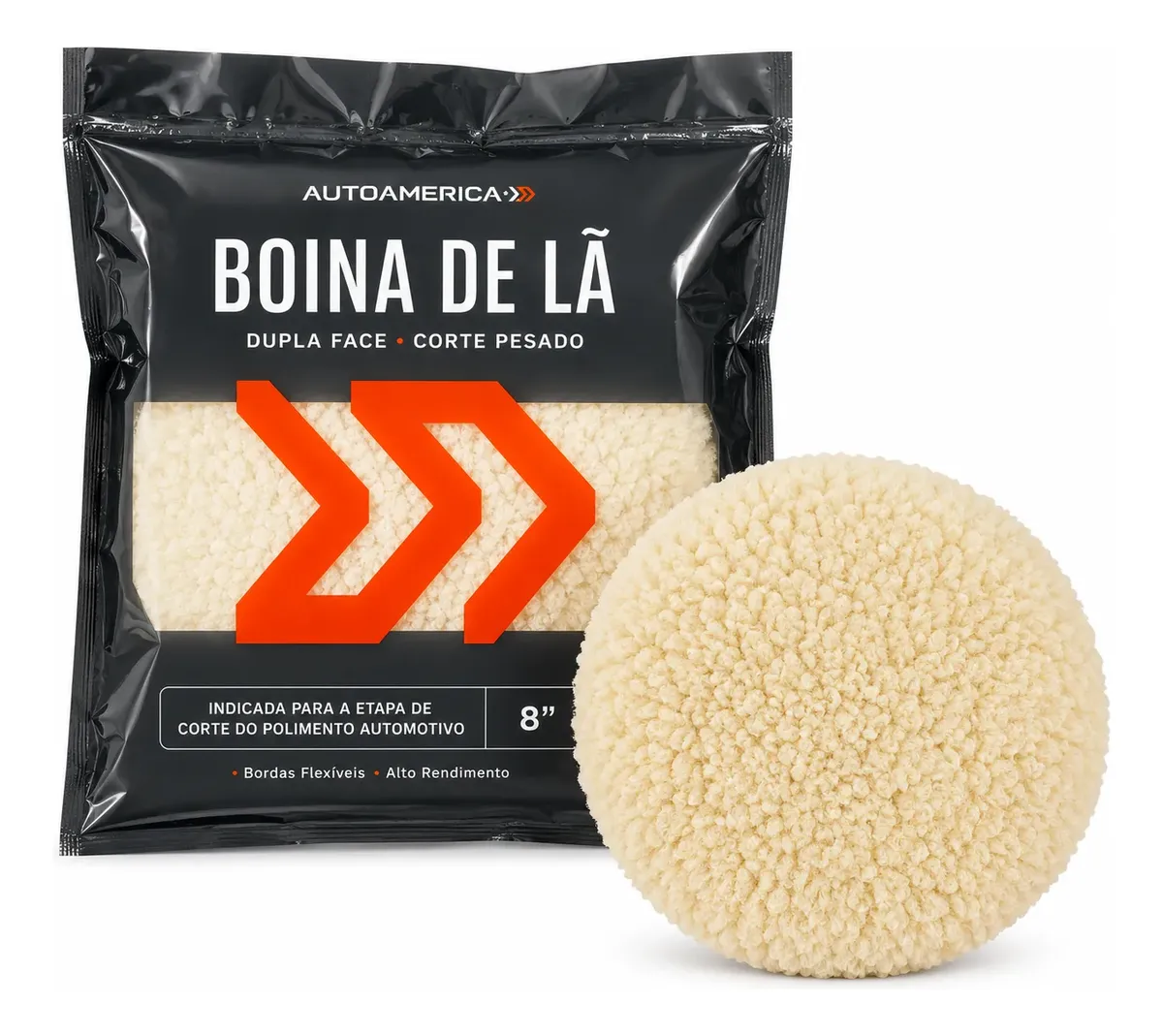 Boina Dupla Face Branca Corte Pesado – Autoamerica