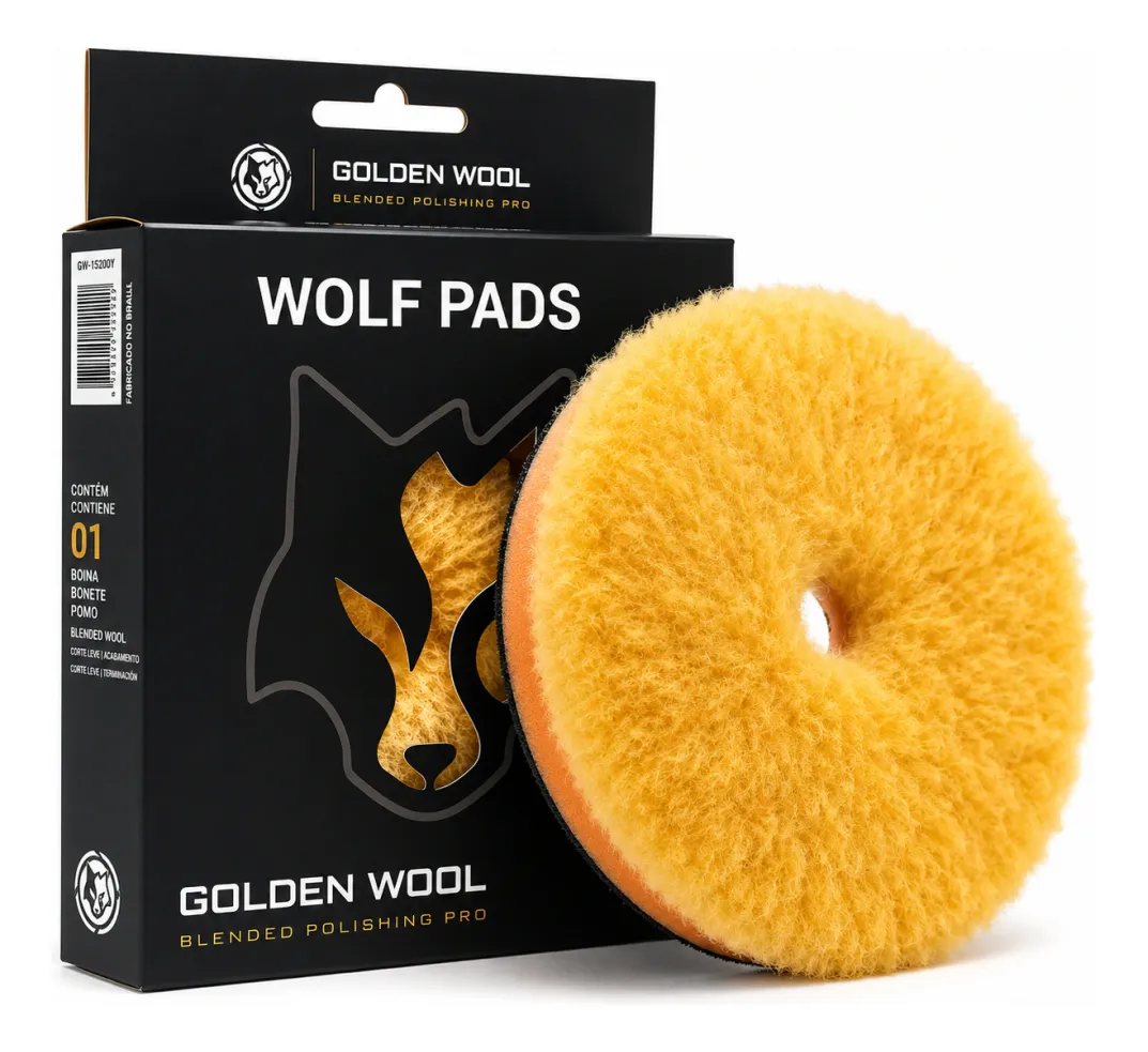 Boina Golden Wool com Interface de Espuma 5,25" (133mm) – Wolf Pads