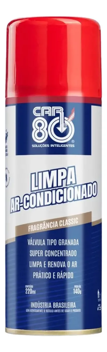 Limpa Ar Condicionado Carro Novo 220ml – Car 80