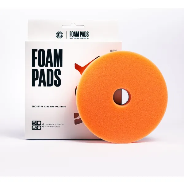 Boina de Espuma Laranja One Step Pad 5,25" (133mm) – Wolf Pads