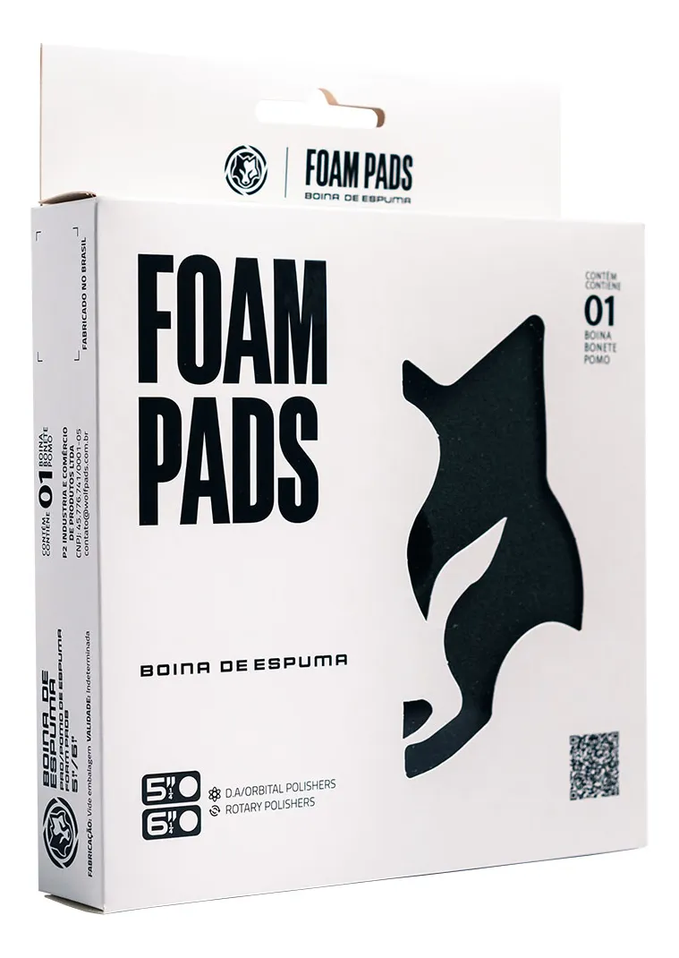 Boina de Espuma Preta Soft Pad 5,25" (133mm) – Wolf Pads