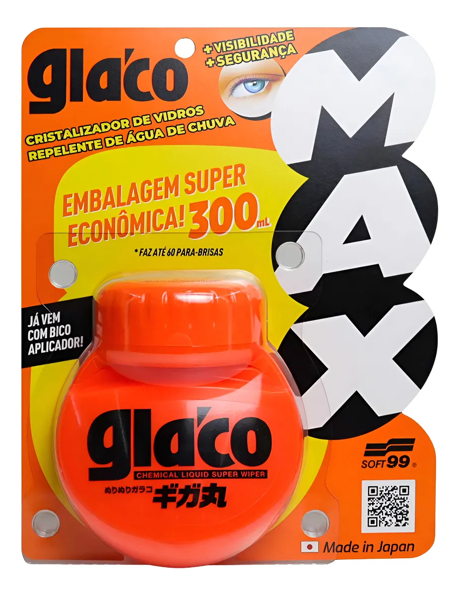 Glaco Maxx Repelente de Chuva 300ml – Soft99