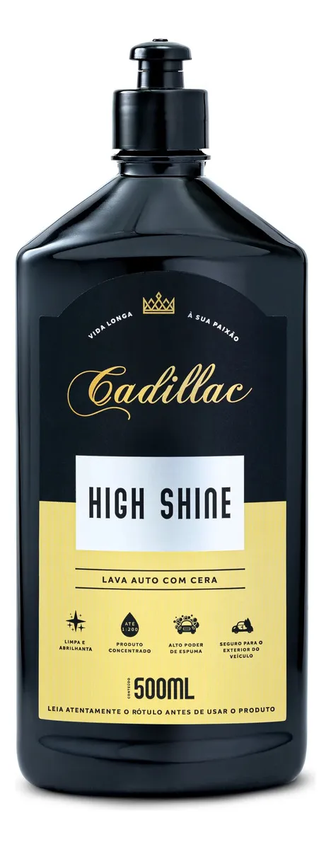 High Shine Lava Auto com Cera 500ml – Cadillac