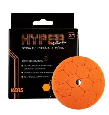 Boina de Espuma Hyper Laranja Média 5" – Kers