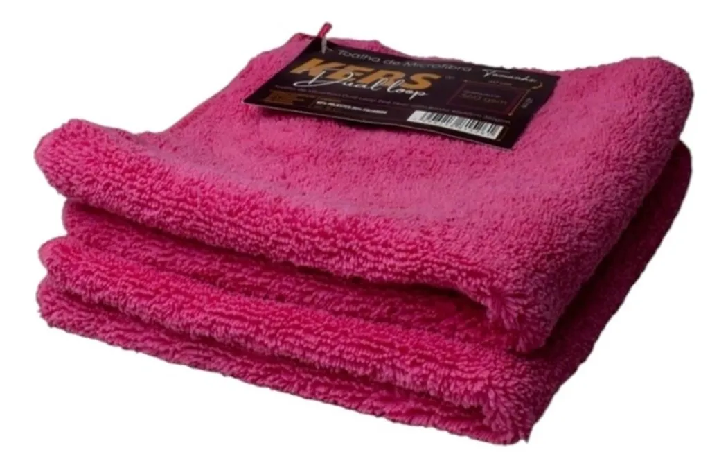 Toalha de Microfibra Pink com Borda 40x40cm – Kers