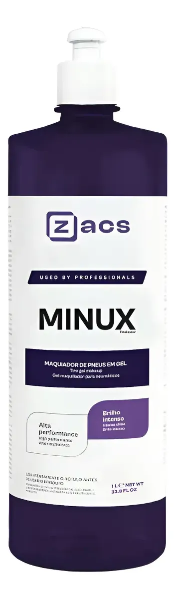 Minux Pretinho para Pneus 1L – Zacs