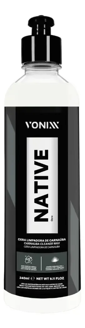 Native Cleaner Wax Cera Limpadora 240ml – Vonixx