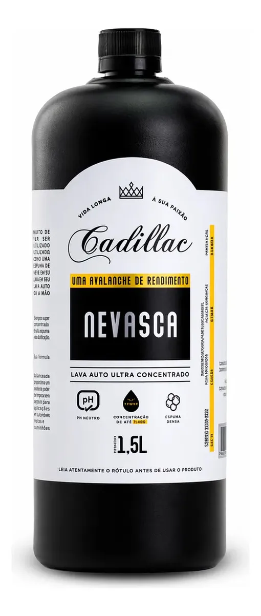 Nevasca Shampoo Automotivo 1,5L – Cadillac