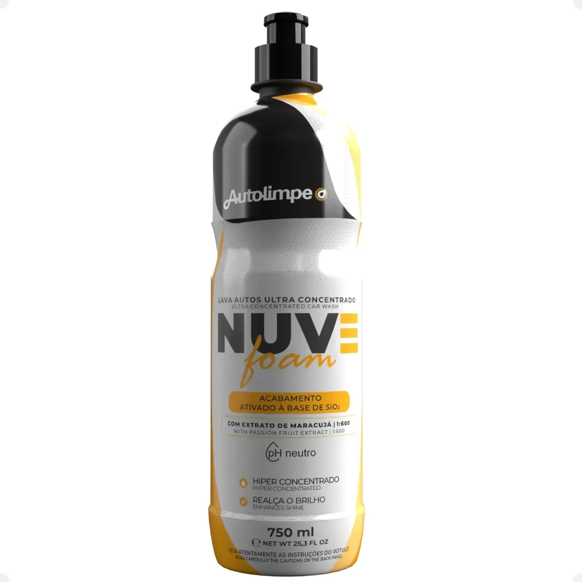Nuve Foam Lava Autos Concentrado 750ml – Auto Limpe