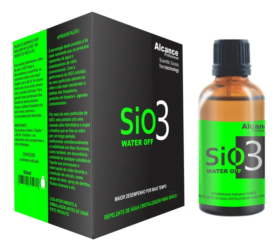 SiO3 Water Off Cristalizador de Vidros 50ml – Alcance
