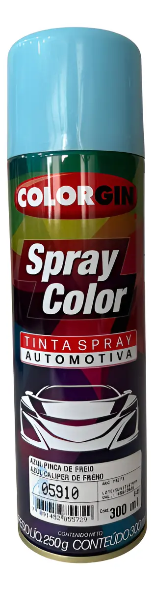 Tinta Spray para Pinça de Freio Azul 300ml – Colorgin