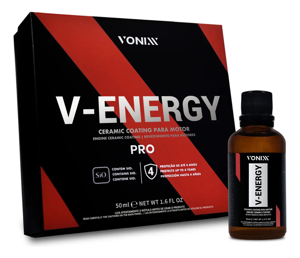 V-Energy Pro Vitrificador de Motor 50ml – Vonixx
